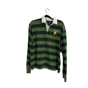 Vintage Ambercrombie & Fitch Striped Long Sleeved Polo Men’s Large - Preppy